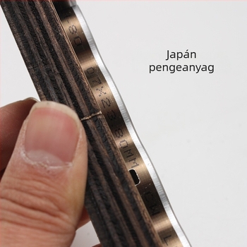 Zsebméretű mini masni kivágó forma bőr kivágásokhoz, japán acélból készült anyag és fa alap