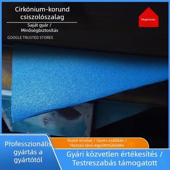 Zirkónium-korund abrazív szalag fémek csiszolásához és polírozásához, kék vászon alapú szalag alumínium ötvözetekhez