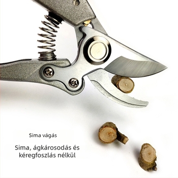 Manulife Star Rozsdamentes acél metszőolló – Kertészeti olló gyümölcsfákhoz, virágokhoz és vastag ágakhoz