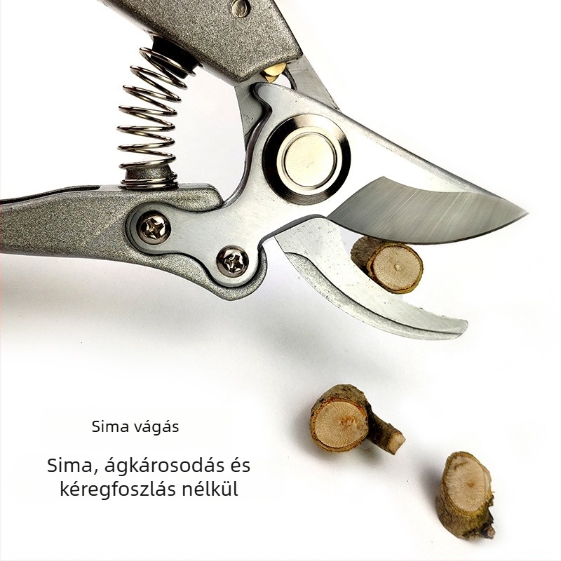 Manulife Star Rozsdamentes acél metszőolló – Kertészeti olló gyümölcsfákhoz, virágokhoz és vastag ágakhoz