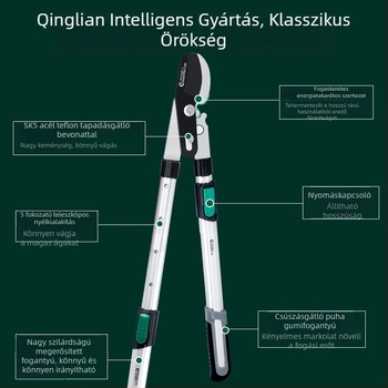 Green Guard teleszkópos hosszú nyélű vastag ágak metszőolló