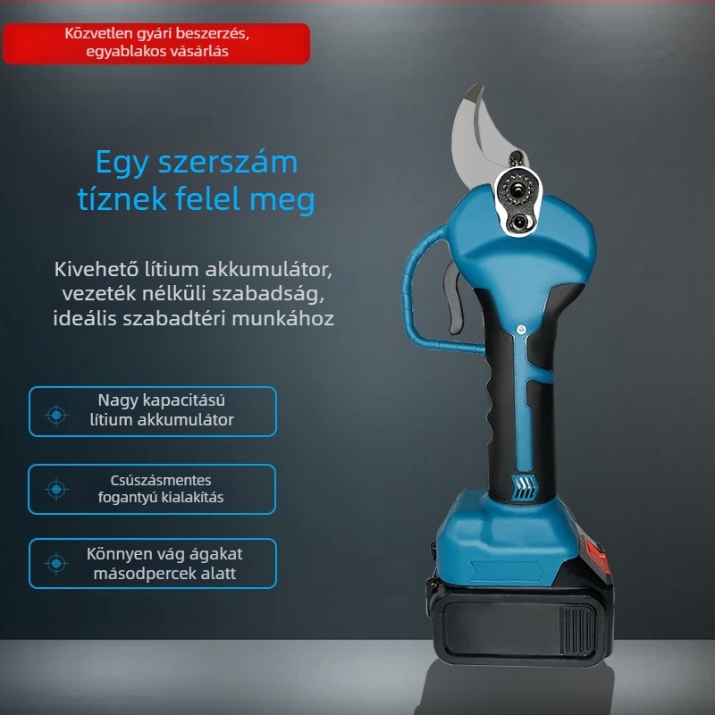 3.0 Li-ion akkumulátoros ágvágó olló – elektromos kerti olló