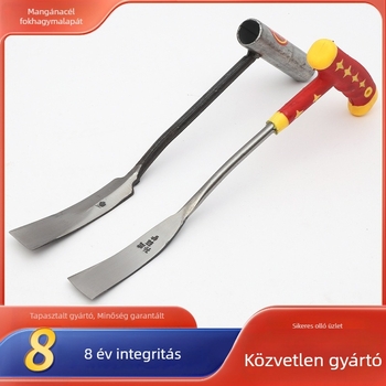Fokhagyma-ásó és gyomirtó eszköz a kerthez — zöldségültetés, gyökér eltávolítás és vadon növő gyógynövények gyűjtése