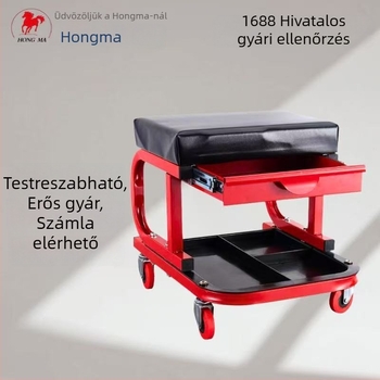 Személyre szabott autójavító szék mobil szerszámtárolóval