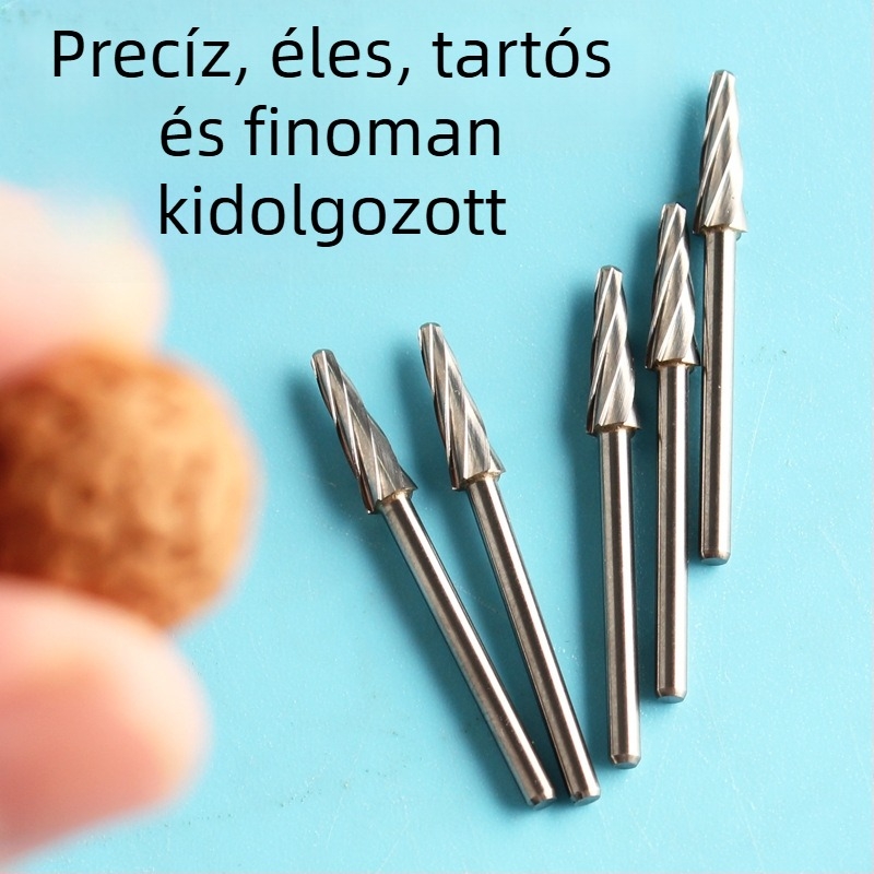 Fogorvosi gép gravírozáshoz – 2,35 mm-es shankkal, Peach Core Carving, egyenes rotációs fájl, volfrámtartalmú acél csiszolófej