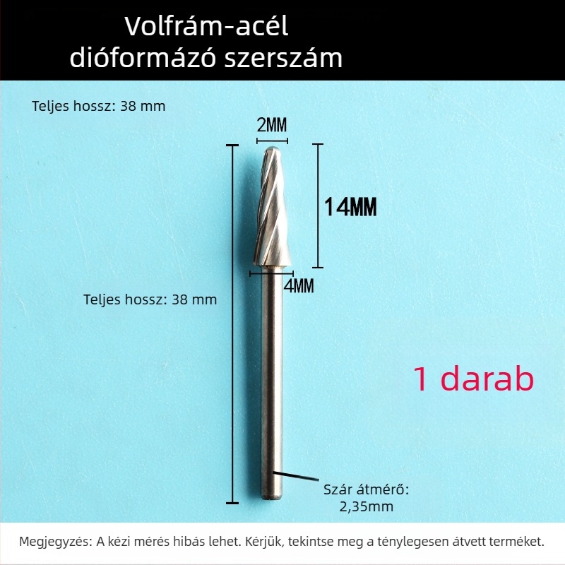 Fogorvosi gép gravírozáshoz – 2,35 mm-es shankkal, Peach Core Carving, egyenes rotációs fájl, volfrámtartalmú acél csiszolófej