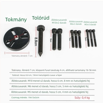 Autóklíma kompresszor pumpafejének eltávolító eszköze és kuplung szétszerelő szerszám
