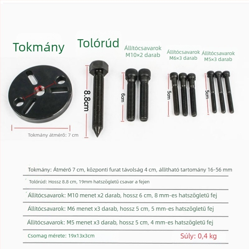 Autóklíma kompresszor pumpafejének eltávolító eszköze és kuplung szétszerelő szerszám