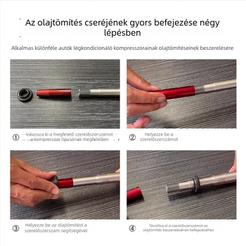 7 részes készlet olajtömítéshez autóklíma-kompresszorhoz