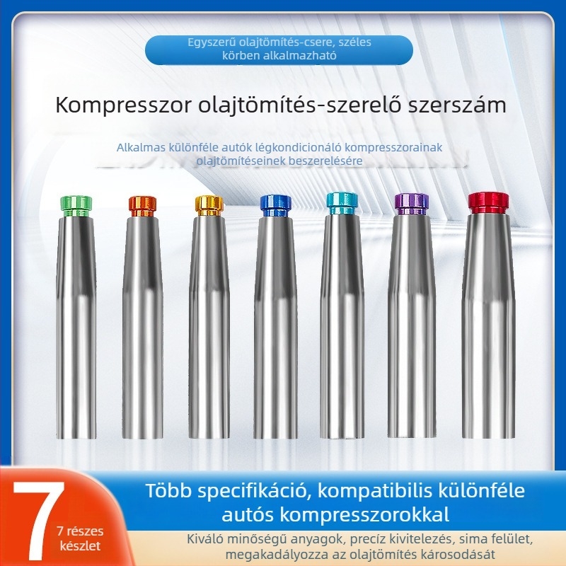 7 részes készlet olajtömítéshez autóklíma-kompresszorhoz