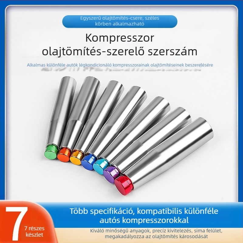 7 részes készlet olajtömítéshez autóklíma-kompresszorhoz