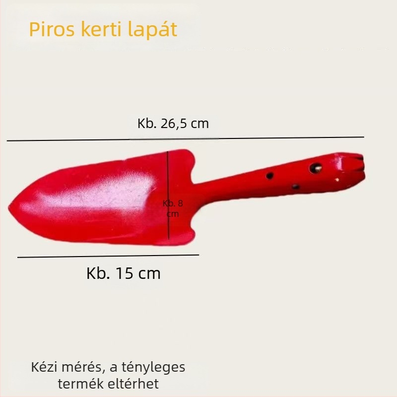 Színes kertészeti ásó talaj ásásához és ültetéséhez, kompakt vasból készült ásó kültéri használatra