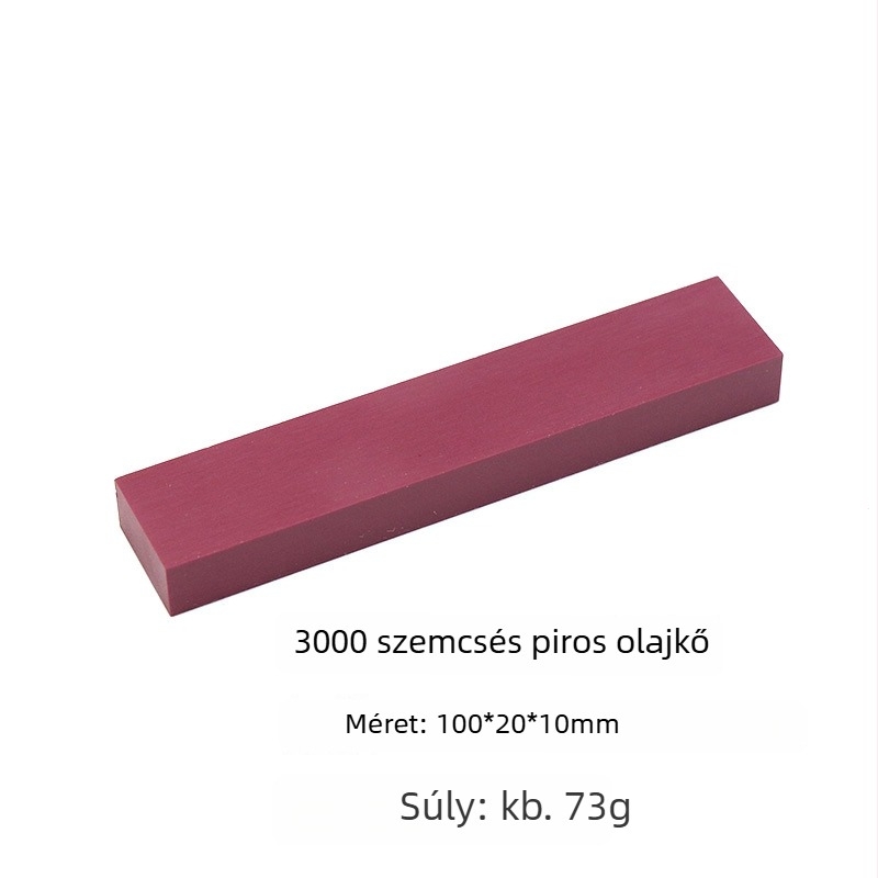 Rubin olajos élező kő faragó késekhez, 100×20×10 mm, 3000-as szemcse