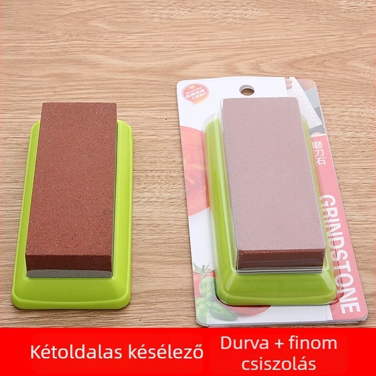 Otthoni konyhai kétoldalas élező kő, csúszásmentes, olajos kő a gyors élezéshez, konyhai eszköz