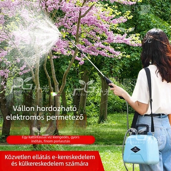 Vezeték nélküli elektromos permetező kerthez — magasnyomású permetező pisztoly Li-ion akkumulátorral, vállon hordozható