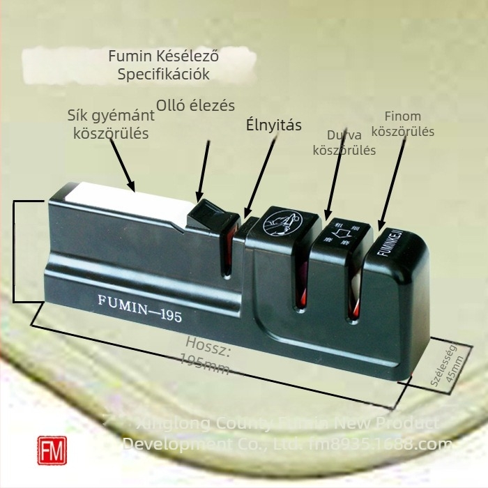 Fumin késélező és ollóélező, konyhai köszörűkő FM-195