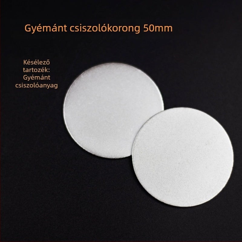 Lyuk nélküli kerek gyémánt csiszolókorong, 50 mm, hengeres élező tartozék