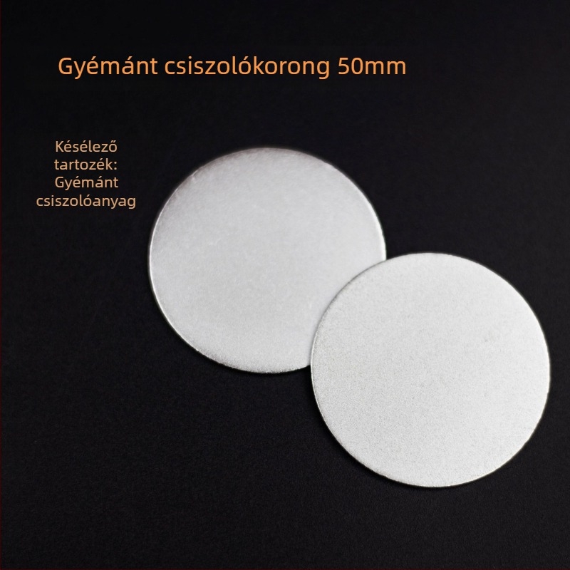 Lyuk nélküli kerek gyémánt csiszolókorong, 50 mm, hengeres élező tartozék