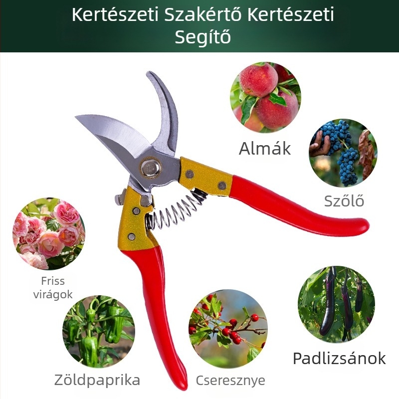 Prémium V8 metszőolló SK5 pengével, ágakhoz és virágmetsző ollóhoz – kerti eszközök gyümölcságokhoz
