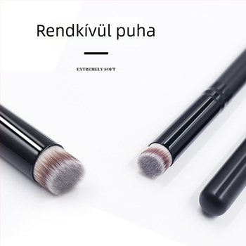 Egyszálas köröm ecset puha szőrrel, multifunkcionális köröm- és sminkecset, fa nyél