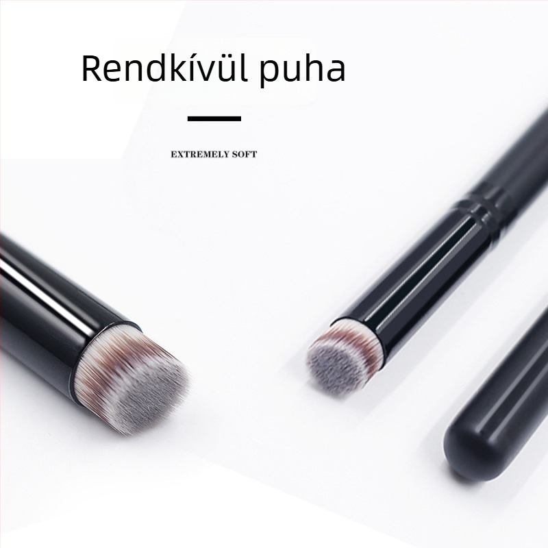 Egyszálas köröm ecset puha szőrrel, multifunkcionális köröm- és sminkecset, fa nyél