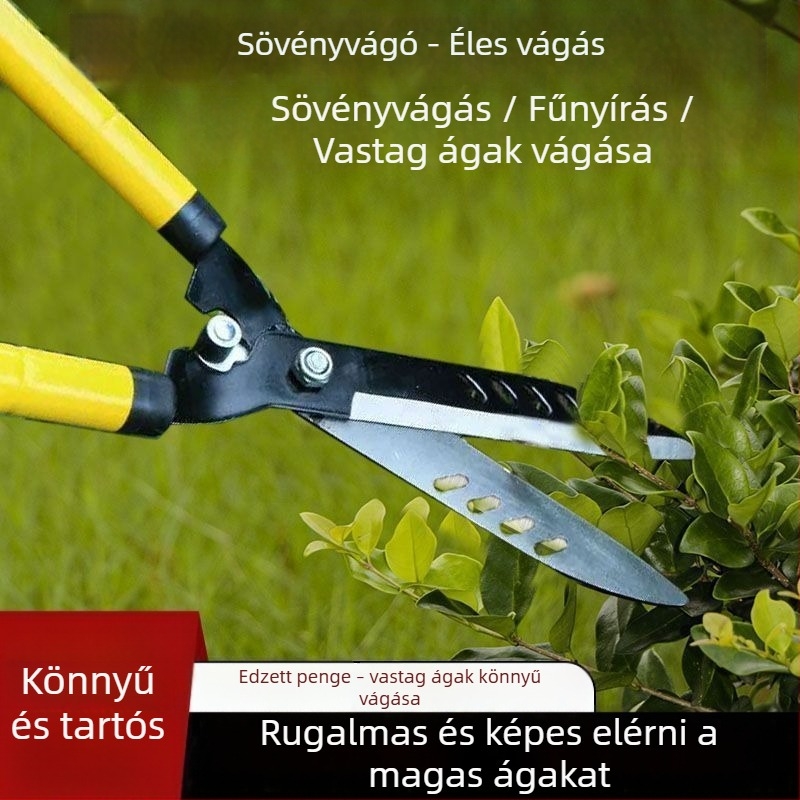Erős kerti olló hajtások metszésére, sövényekhez és gyep karbantartásához