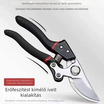 Acél pengéjű ágvágó metszőolló fákhoz – gyümölcsfák és kerti növények számára
