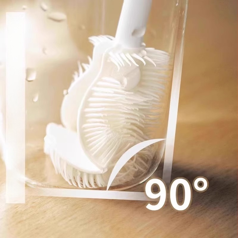 Hosszú nyélű szilikon pohárkefé, poharak, üvegek, turmixgépek és termoszok tisztításához