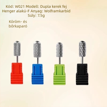 Tungsten acélcsiszolófej manikűrhöz – körömfelület csiszolása és körömlakk eltávolítása