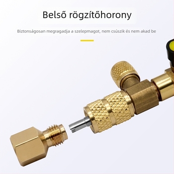 Autóklíma szelepkor betöltő- és leszerelő eszköz – otthoni javítás, hűtőközeg nélkül