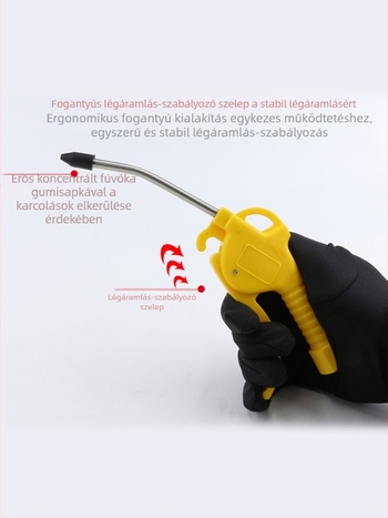 Pneumatikus porfúvó pisztoly, nagy nyomású, teherautókhoz
