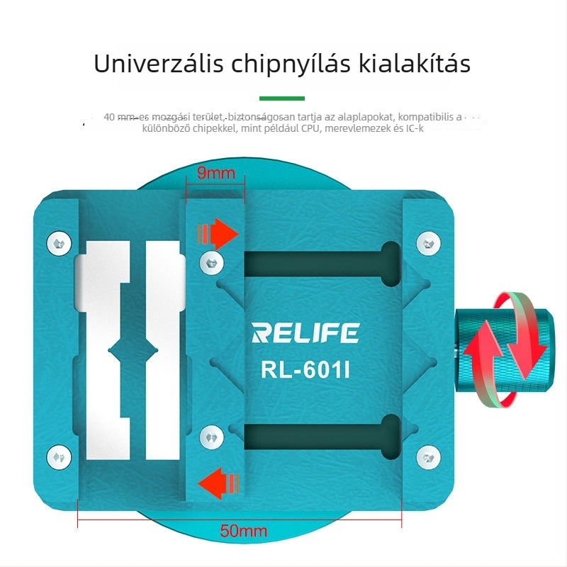 RELIFE RL-601I Mini Forgó Rögzítő a PCB-chip Javításhoz, Ragasztó Eltávolítása és Hegesztés