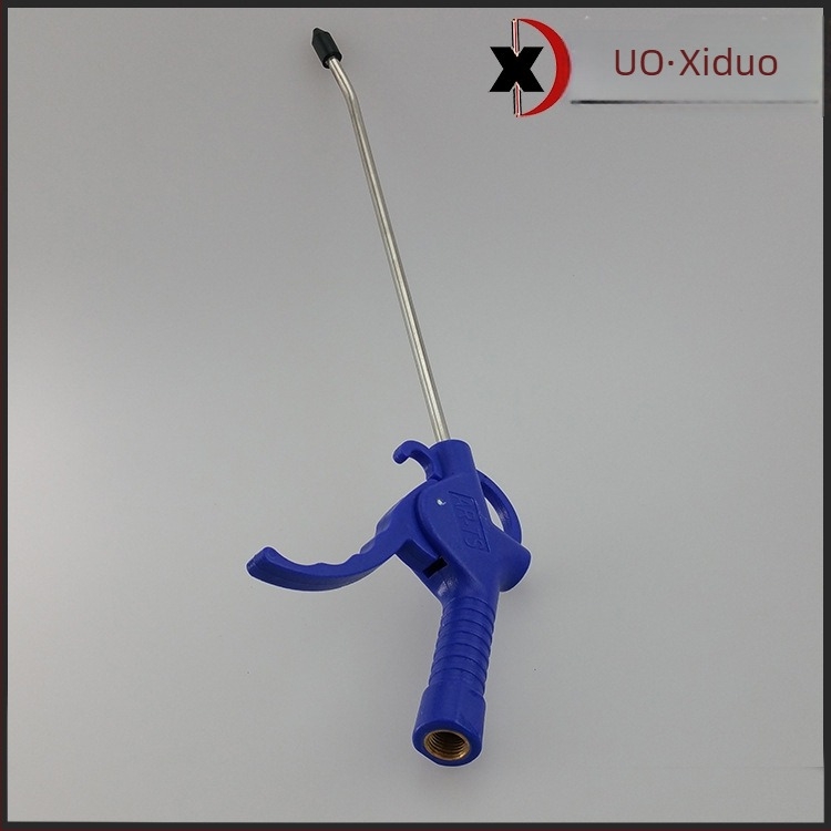 POM hosszú műanyag nagy teljesítményű porfúvó pisztoly, 25 cm, rozsdamentes acélcső, por eltávolítására