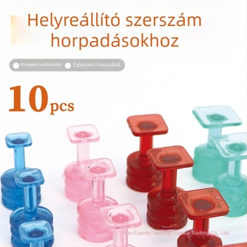 Autóhorpadás-javító eszköz húzóval és PC-anyagú négyszögletes ragasztó lapokkal (PDR)