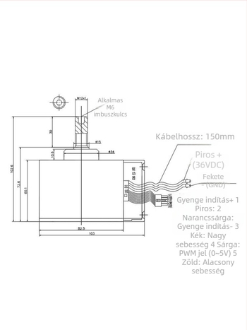 Mini 36V-os brushless DC motor padlótisztítóhoz, kis kefés korong