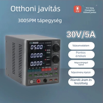 3005PM Digitális kijelzős DC stabilizált tápegység ampermérővel mobiltelefon javításhoz