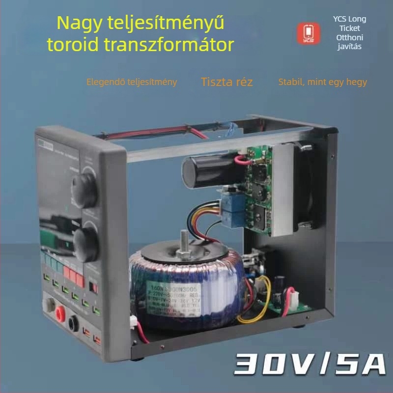 3005PM Digitális kijelzős DC stabilizált tápegység ampermérővel mobiltelefon javításhoz