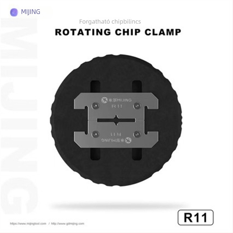 Mijing R11 Forgó chipklipsz — mobiltelefon javításhoz, IC ragasztó eltávolítása CPU/IC chipeknél, rögzítő alap eszköz