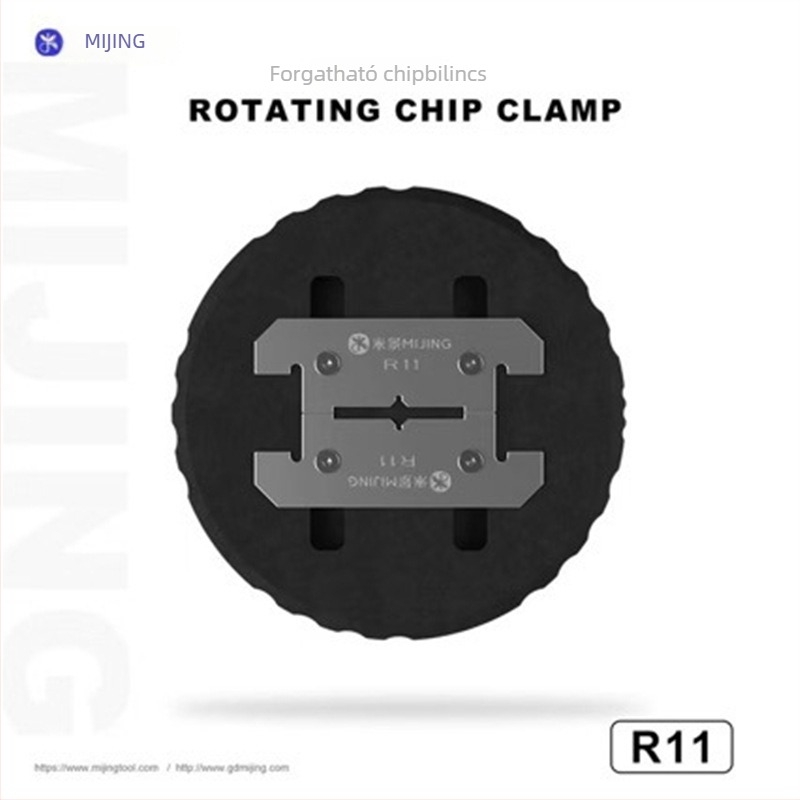 Mijing R11 Forgó chipklipsz — mobiltelefon javításhoz, IC ragasztó eltávolítása CPU/IC chipeknél, rögzítő alap eszköz