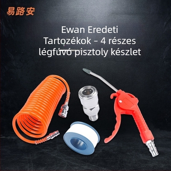 ELUAN Négy részes pneumatikus szerszámkészlet csendes légkompresszorhoz — porfúvó pisztoly kis kompresszorhoz