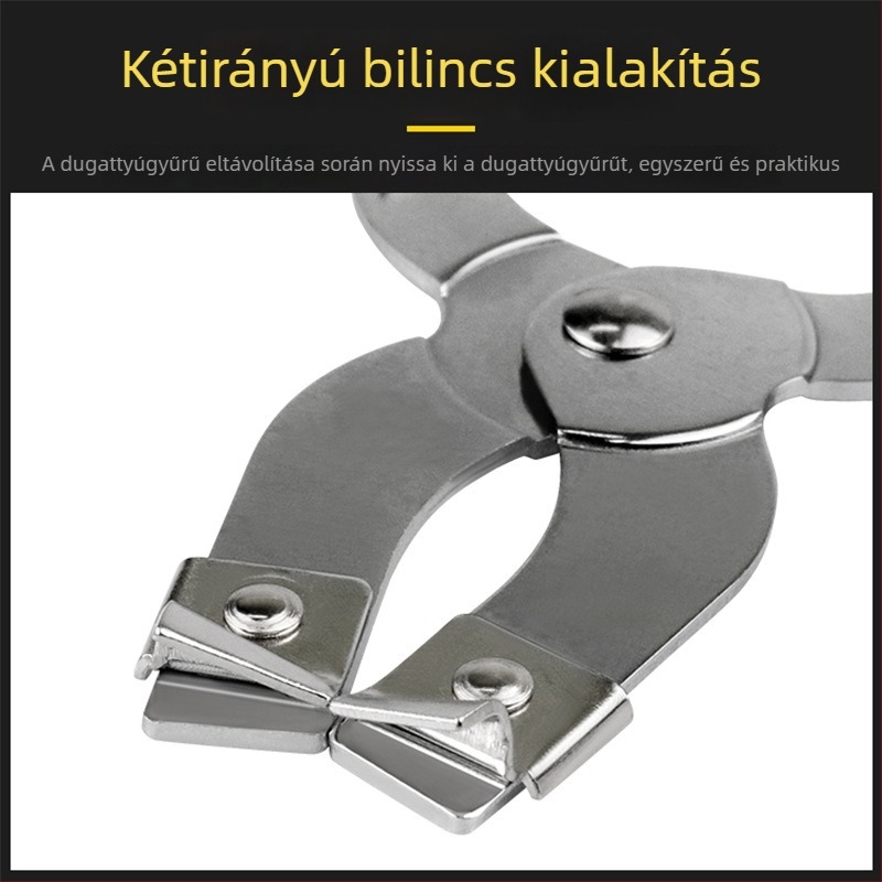 Autójavító eszközök: dugógyűrű csipesz, dugógyűrű eltávolító, beillesztő csipesz