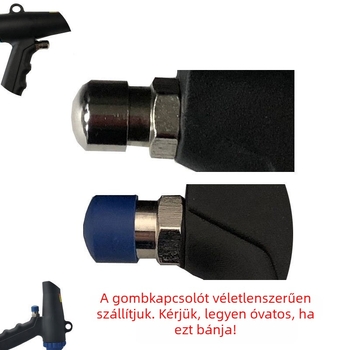 Sűrített levegős por- és vákuumpisztoly, kétfunkciós portisztító eszköz