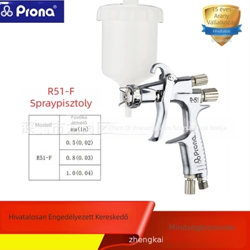 PRONA R51-F magas atomizációjú szórópisztoly művészeti színjavításhoz és bőrápoláshoz