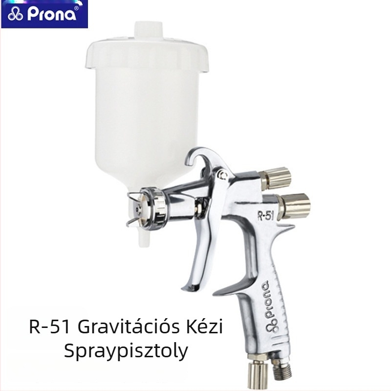PRONA R51-F magas atomizációjú szórópisztoly művészeti színjavításhoz és bőrápoláshoz