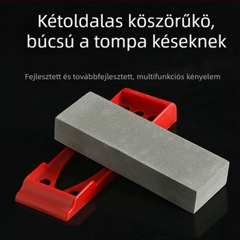 Konyhai késélező kő, kétoldalas durva és finom élezéshez, természetes olajos kő, többfunkciós extraméretű élező eszköz