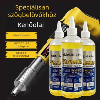 Szögpisztoly tisztítási és kenőanyag-készlet: olaj a szögpisztolyhoz, karbantartó olaj, olajpisztoly és mennyezeti szerszámok, motorolaj