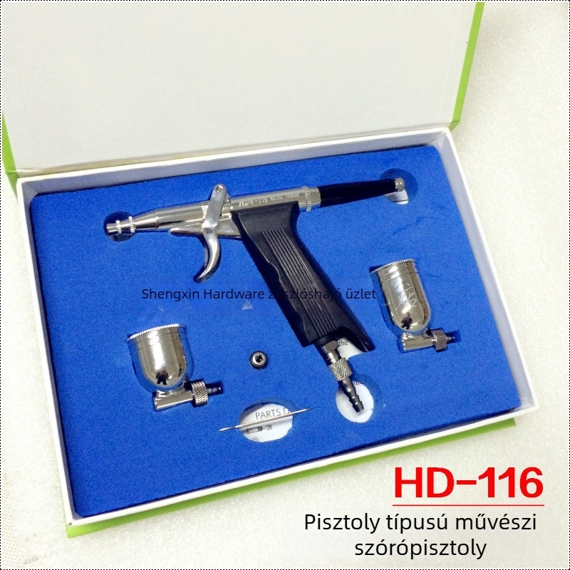 HD-116 Fegyver-típusú spray toll készlet művészethez, bőrmunkához és javításhoz