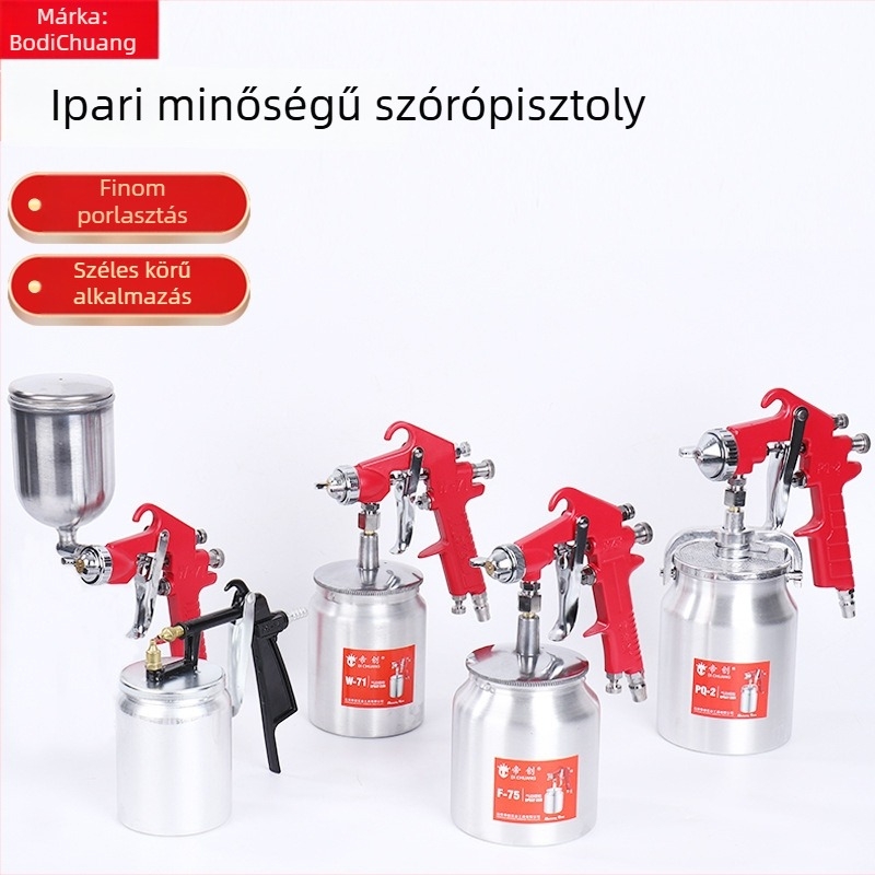 Dichuang márkájú pneumatikus festékszóró autókhoz, bútorokhoz és falakhoz, magas atomizációval