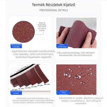 Alumínium-oxid csiszoló tekercsek dobozos csomagolásban, 1 hüvelykes szélesség (25 mm), 6 m hosszú csiszoló szalagok