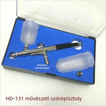 HD-131 Művészeti airbrush, 0,3 mm-es fúvóka, dupla működés, külső beállítás, púder spray pisztoly